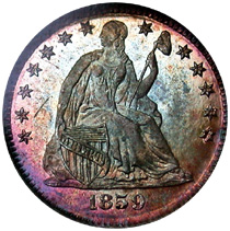 1850 Proof Liberty Seated Half Dime